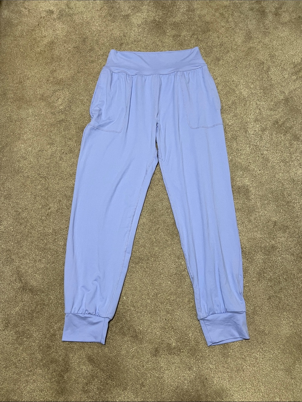 Rae Mode Super Soft High Waisted Joggers Periwinkle Blue size medium